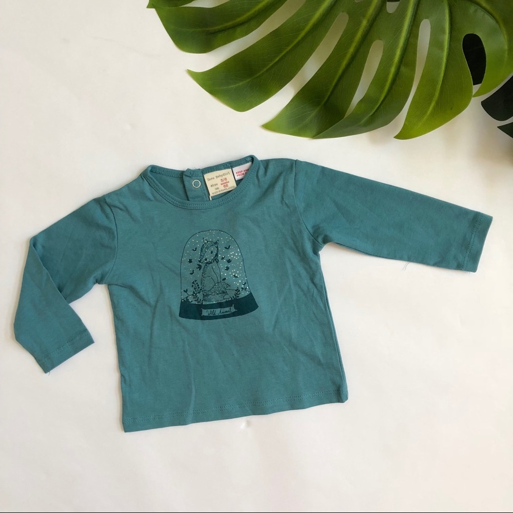 Zara BabyGirl Wild Animal Graphic T-shirt